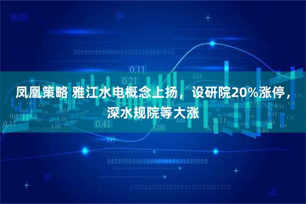 凤凰策略 雅江水电概念上扬,设研院20%涨停,深水规院等大涨